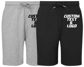 Men's Shorts Custom Text Logo - Personalised Name Photo For Sports Gym Wear